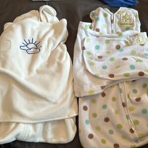 Halo Cream and White Kids Pajamas Sleep Sacks
